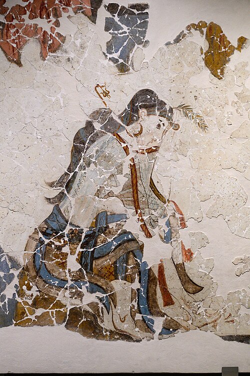 File:Ritual with crocus, fresco from Akrotiri, 17th c BC, MPTh, 226324.jpg