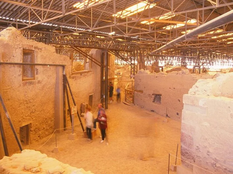 Triangle Square in Akrotiri