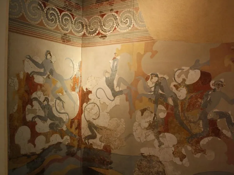 Frescoes in Akrotiri